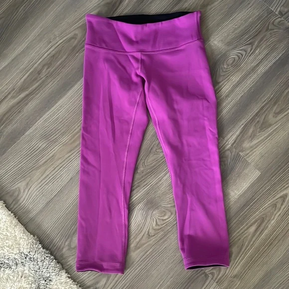 Lululemon Wunder Under Crop Reversible - Picture 4 of 9
